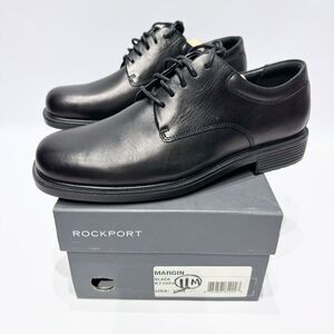 New w/Box Rockport Men's Margin Black Leather Comfort Oxford K71224 Size 11M